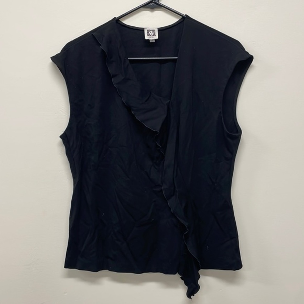 Black Anne Klein blouse size 16